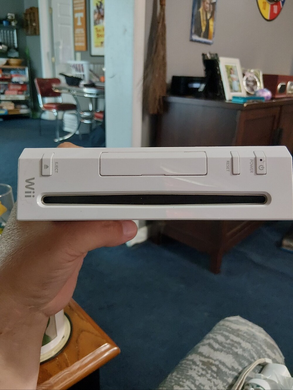 Nintendo Wii Console - White Front-Loading Disc Slot Tested Works Great